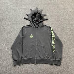 Glo Gang Renegades Full Zip Hoodie gray